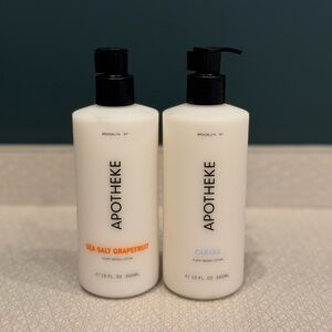 Apotheke Lotion Canvas & Sea Salt Grapefruit, Set of 2